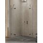 New Trendy Avexa kabina prysznicowa 120x110 cm prostokątna gunmetal szczotkowany/szkło przezroczyste EXK-3401 zdj.1