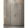 New Trendy Avexa kabina prysznicowa 110x110 cm kwadratowa lewa gunmetal szczotkowany/szkło przezroczyste EXK-3425 zdj.1