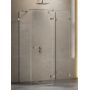 New Trendy Avexa kabina prysznicowa 80x120 cm prostokątna prawa gunmetal szczotkowany/szkło przezroczyste EXK-3438 zdj.1