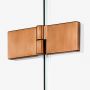 New Trendy Avexa Copper Brushed drzwi prysznicowe 140 cm uchylne lewe miedź szczotkowana/szkło przezroczyste EXK-3543 zdj.4