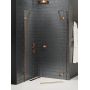 New Trendy Avexa Copper kabina prysznicowa 100x80 cm pięciokątna prawa miedź szczotkowana/szkło przezroczyste EXK-3825 zdj.1