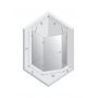 New Trendy Avexa Copper kabina prysznicowa 100x80 cm pięciokątna lewa miedź szczotkowana/szkło przezroczyste EXK-3826 zdj.2