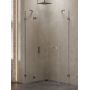 New Trendy Avexa kabina prysznicowa 90x90 cm pięciokątna lewa gunmetal szczotkowany/szkło przezroczyste EXK-3831 zdj.1