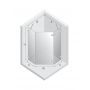 New Trendy Avexa Black kabina prysznicowa 80x80 cm pięciokątna prawa czarny mat/szkło przezroczyste EXK-3874 zdj.2