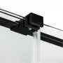 New Trendy Smart Black kabina prysznicowa 130x100 cm prostokątna czarny mat/szkło przezroczyste EXK-4141 zdj.4