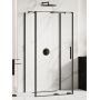 New Trendy Smart Black kabina prysznicowa 120x80 cm prostokątna przyścienna czarny mat/szkło przezroczyste EXK-4180 zdj.1