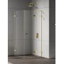 New Trendy Eventa Gold Shine kabina prysznicowa 110x80 cm prostokątna prawa złoty połysk/szkło przezroczyste EXK-4738 zdj.1