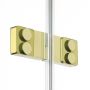 New Trendy Eventa Gold Shine kabina prysznicowa 110x100 cm prostokątna złoty połysk/szkło przezroczyste EXK-4766 zdj.4