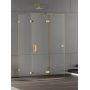 New Trendy Eventa Gold Shine kabina prysznicowa 80x80 cm kwadratowa lewa złoty połysk/szkło przezroczyste EXK-4792 zdj.1
