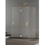 New Trendy Eventa Gold Shine kabina prysznicowa 120x100 cm prostokątna prawa złoty połysk/szkło przezroczyste EXK-4815 zdj.1