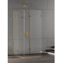 New Trendy Eventa Gold Shine kabina prysznicowa 100x80 cm prostokątna lewa złoty połysk/szkło przezroczyste EXK-4820 zdj.1