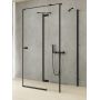 New Trendy Reflexa Black kabina prysznicowa 90x80 cm prostokątna prawa czarny mat/szkło przezroczyste EXK-5012 zdj.1