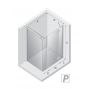New Trendy Reflexa kabina prysznicowa 150x90 cm prostokątna prawa chrom połysk/szkło przezroczyste EXK-5095 zdj.2