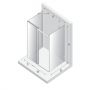 New Trendy Softi X kabina prysznicowa 140x100 cm prostokątna prawa chrom połysk/szkło przezroczyste EXK-5350 zdj.2