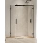 New Trendy Softi X Black kabina prysznicowa 130x100 cm prostokątna prawa czarny mat/szkło przezroczyste EXK-5410 zdj.1