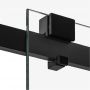 New Trendy Softi X Black kabina prysznicowa 140x120 cm prostokątna lewa czarny mat/szkło przezroczyste EXK-5423 zdj.4