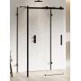 New Trendy Softi X Black kabina prysznicowa 100x80 cm prostokątna lewa czarny mat/szkło przezroczyste EXK-5425 zdj.1
