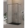 New Trendy New Modus Black ścianka prysznicowa walk-in 70 cm czarny mat/szkło przezroczyste EXK-5555 zdj.1