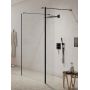 New Trendy New Modus Black ścianka prysznicowa walk-in 110 cm czarny mat/szkło przezroczyste EXK-5607 zdj.1