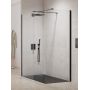New Trendy New Modus Black kabina prysznicowa walk-in 160x100 cm prostokątna czarny mat/szkło przezroczyste EXK-5640 zdj.1