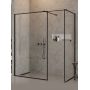 New Trendy New Modus Black kabina prysznicowa walk-in 120x120 cm kwadratowa czarny mat/szkło przezroczyste EXK-5658 zdj.1