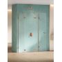New Trendy Eventa Copper Shine kabina prysznicowa 100x90 cm prostokątna lewa miedź połysk/szkło przezroczyste EXK-6487 zdj.1