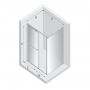 New Trendy Smart kabina prysznicowa 140x80 cm prostokątna chrom połysk/szkło przezroczyste EXK-6606 zdj.2