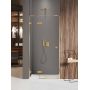 New Trendy Avexa Gold Shine XR drzwi prysznicowe 80 cm uchylne lewe złoty połysk/szkło przezroczyste EXK-6736 zdj.1