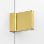 New Trendy Avexa Gold Brushed ścianka prysznicowa walk-in 120 cm złoty szczotkowany/szkło przezroczyste EXK-7007 zdj.5