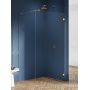 New Trendy Avexa Gold Brushed ścianka prysznicowa walk-in 130 cm złoty szczotkowany/szkło przezroczyste EXK-7008 zdj.1