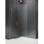 New Trendy Avexa Copper Brushed ścianka prysznicowa walk-in 100 cm miedź szczotkowana/szkło przezroczyste EXK-7137 zdj.1