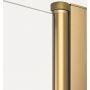 New Trendy New Soleo Gold Brushed kabina prysznicowa 100x80 cm prostokątna złoty szczotkowany/szkło przezroczyste K-4179 zdj.3