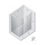 New Trendy New Soleo kabina prysznicowa 100x80 cm prostokątna prawa chrom połysk/szkło przezroczyste K-0377 zdj.2