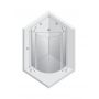 New Trendy New Soleo kabina prysznicowa 90x90 cm półokrągła chrom połysk/szkło przezroczyste K-0419 zdj.2