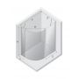New Trendy New Soleo kabina prysznicowa 100x80 cm półokrągła chrom połysk/szkło przezroczyste K-0421 zdj.2
