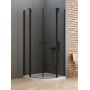 New Trendy New Soleo Black kabina prysznicowa 90x90 cm półokrągła czarny mat/szkło przezroczyste K-0539 zdj.1