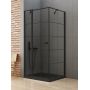 New Trendy New Soleo Black kabina prysznicowa 90x90 cm kwadratowa czarny mat/szkło przezroczyste K-0579 zdj.1