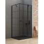 New Trendy New Soleo Black kabina prysznicowa 90x90 cm kwadratowa czarny mat/szkło ze wzorem K-0581 zdj.1