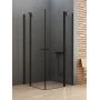 New Trendy New Soleo Black kabina prysznicowa 100x110 cm prostokątna czarny mat/szkło przezroczyste K-0762 zdj.1