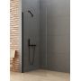 New Trendy New Soleo Black ścianka prysznicowa walk-in 90 cm czarny mat/szkło przezroczyste K-0769 zdj.1