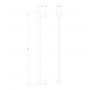 Omnires Modern Project drążek na ręcznik 40 cm grafit MP60214GR zdj.2