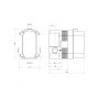 Omnires element podtynkowy baterii wannowo-prysznicowej BOX35X zdj.2