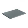 Omnires Aquarock brodzik prostokątny z maskownicą 120x80 cm ash grey mat AQUAROCK80-120AG zdj.1