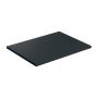 Omnires Aquarock brodzik prostokątny z maskownicą 100x90 cm black lava mat AQUAROCK90-100BLV zdj.1