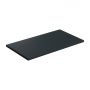 Omnires Aquarock brodzik prostokątny z maskownicą 140x90 cm black lava mat AQUAROCK90-140BLV zdj.1