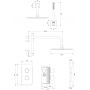 Omnires Contour zestaw prysznicowy podtynkowy termostatyczny z deszczownicą SYSCT11AT zdj.2