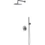 Omnires Y zestaw prysznicowy podtynkowy z deszczownicą nikiel szczotkowany SYSY35NI zdj.1