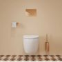 Omnires Eco Flush Set Strongframe + Minimal stelaż podtynkowy z przyciskiem spłukującym miedź połysk do miski WC wiszącej STFWCECO1MRCP zdj.3