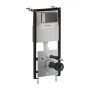 Omnires Eco Flush Set stelaż podtynkowy z przyciskiem spłukującym do miski WC wiszącej STFWCECO1R45-RGR zdj.1
