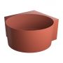 Omnires Ovo M+ wanna narożna 120x120 cm terracotta mat OVO120WNTE zdj.3